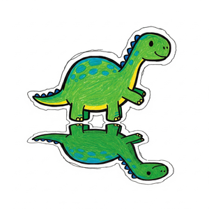 Baby Dinosaur Playing with its Own Shadow